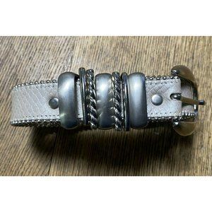 Vintage Leatherock Belt Western Snakeskin Reptile